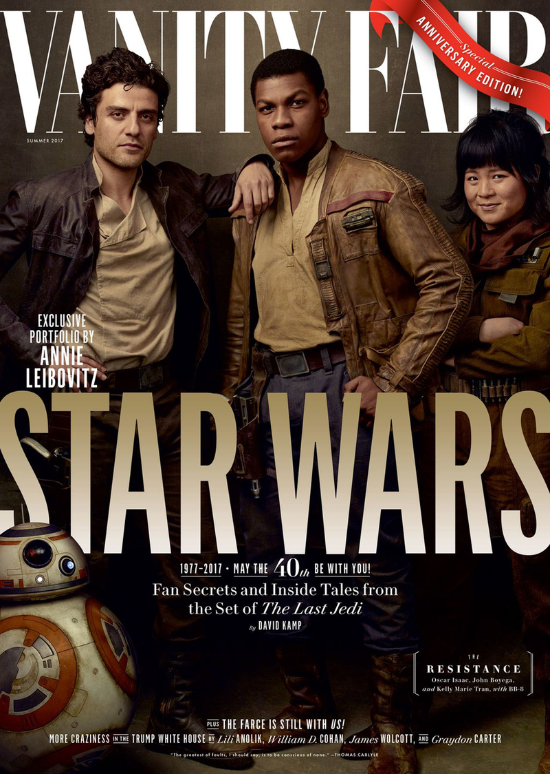 Illustration for article titled Cast of Star Wars: The Last Jedi Takes Over Vanity Fair and It's Glorious